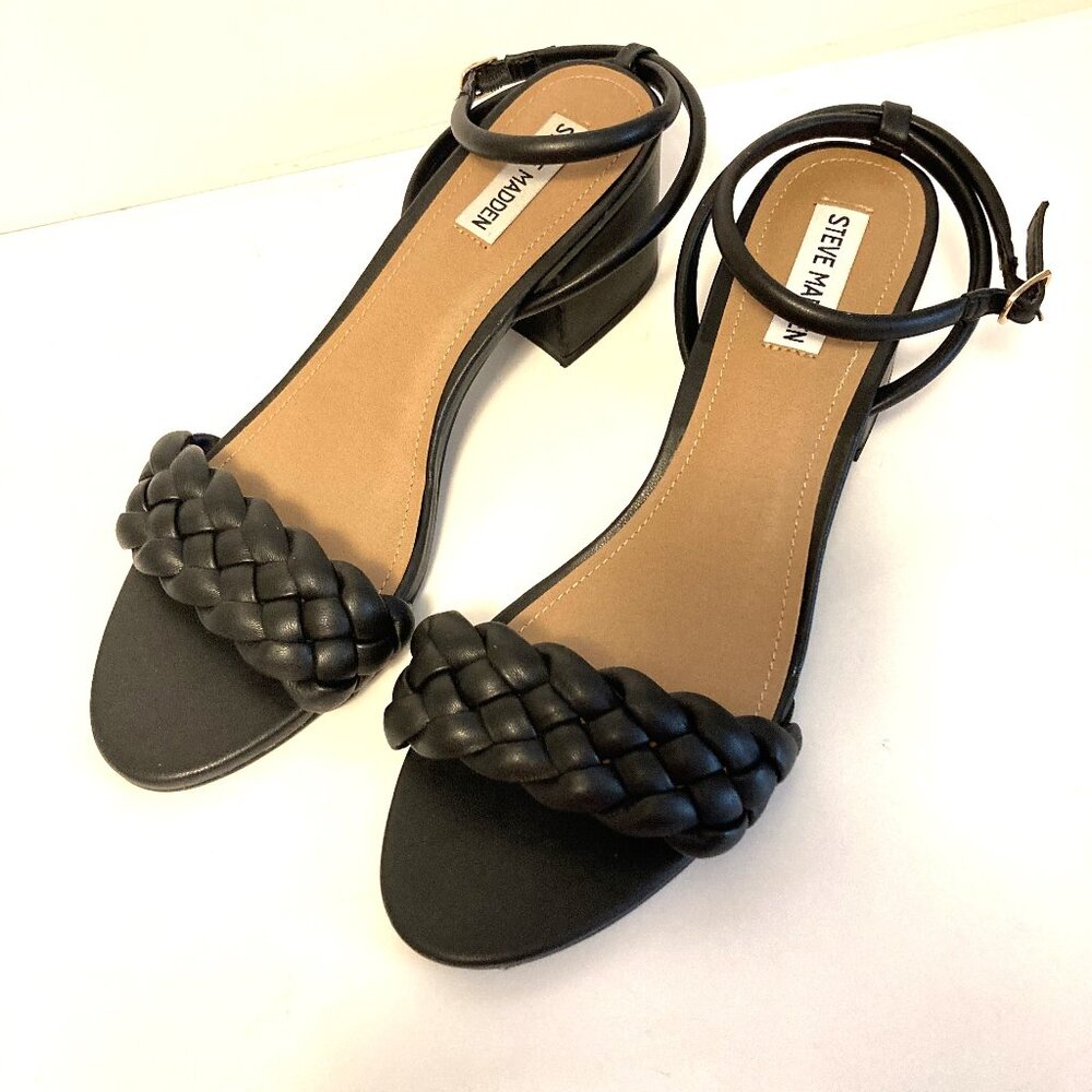 Steve Madden Irisa Black Sandals Size 10